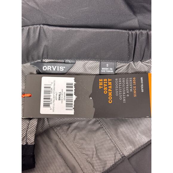 New Orvis Pants Small Mens Ultralight Waterproof Storm In Asphalt Gray - Picture 6 of 7